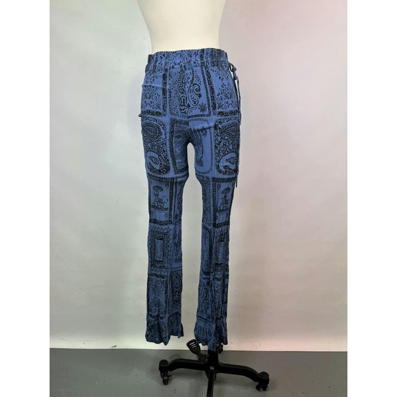 Acne Studios Textured Blue‎ Printed Pants Size EU 32 - Picture 6 of 6